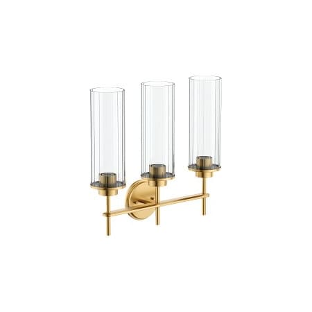Moen Greenfield Three Globe Bath Light in Brushed Gold YB1763BG